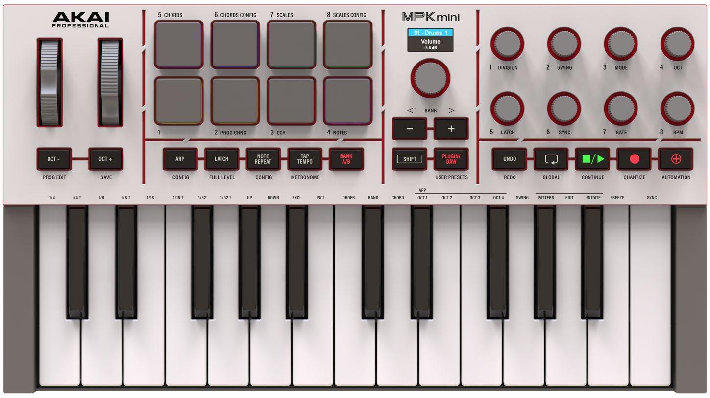 Akai MPK Mini 4 in Grey - Andertons Music Co.